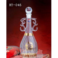 辽宁玻璃工艺酒瓶公司-河间宏艺公司厂价供应内置酒瓶