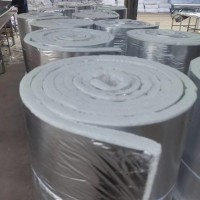 烟道保温防火棉 陶瓷纤维毯铝箔包覆毯 消防通风道管道用