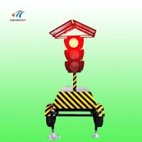 甘肃省牵引式交通信号灯 移动式太阳能红绿灯生产厂家