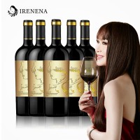 温碧霞代言IRENENA红酒品牌，进口法国葡萄酒海潮歌慕干红