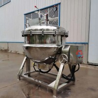 燃气加热粽子蒸煮机器 不锈钢高压粽子锅 煮粽大锅生产商